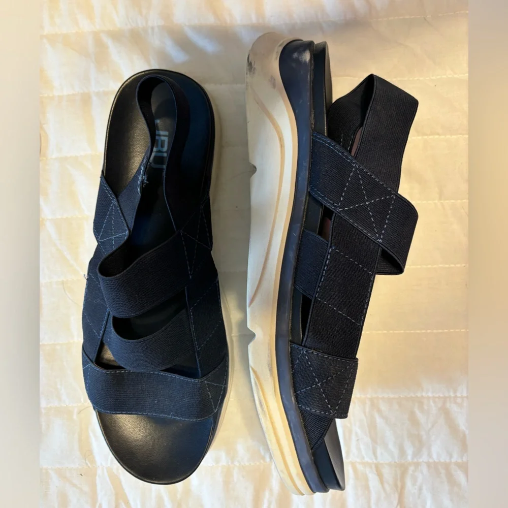 JBU By‎ Jambu Womens Strappy Navy Blue Sandals -AVA- 9.5 EUC